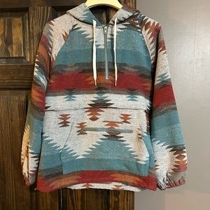 Aztec Wool Hoodie